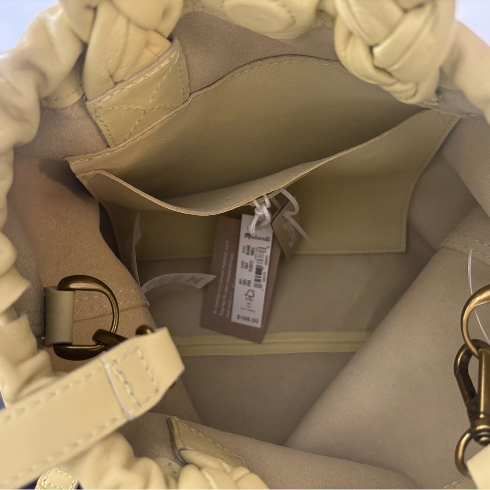 NWT Madewell Womens Butter Yellow The Piazza Mini Crossbody Bag,100% Cow Leather - Picture 12 of 15